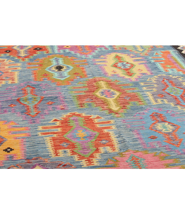 Naila kelim  Handmade 291x196 cm  Traditional Kilim Area Rug Wool Carpet