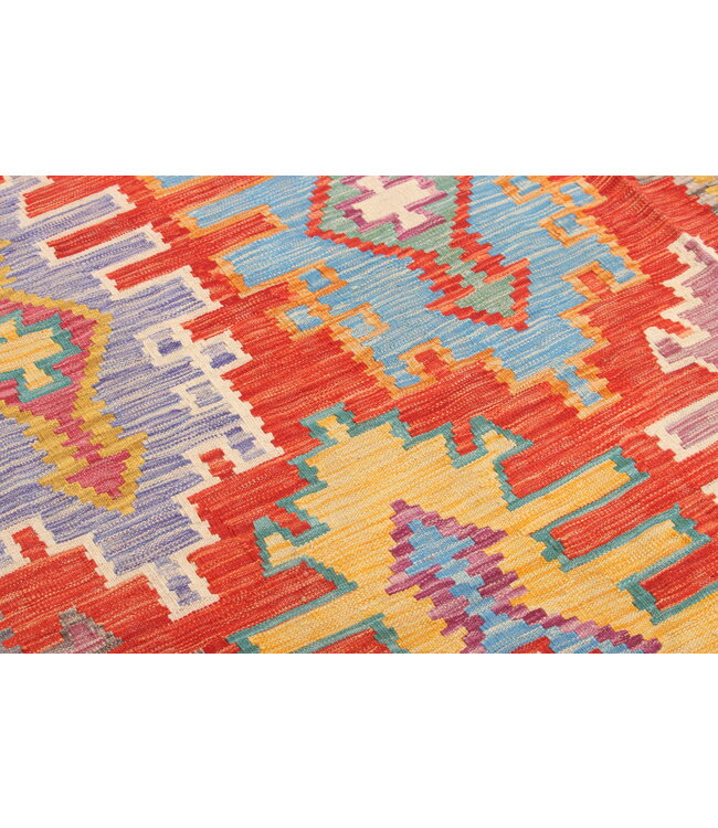 Naila kelim  Handgemacht  307x205 cm  Traditional Wolle Kelim Teppich