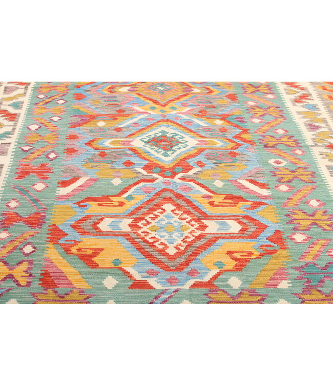 Naila kelim  Handmade  309x196 cm Traditional Kilim Area Rug Wool Carpet