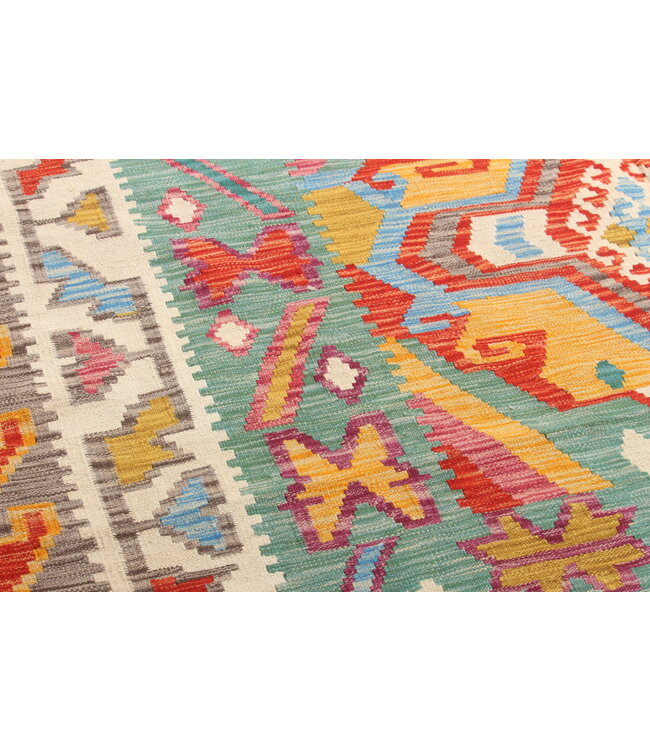 Naila kelim  Handmade  309x196 cm Traditional Kilim Area Rug Wool Carpet