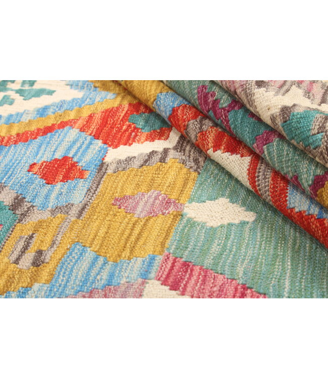 Naila kelim  Handmade  309x196 cm Traditional Kilim Area Rug Wool Carpet