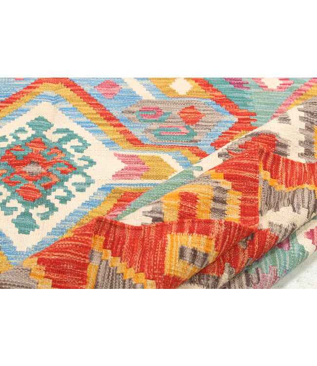 Naila kelim  Handmade  309x196 cm Traditional Kilim Area Rug Wool Carpet