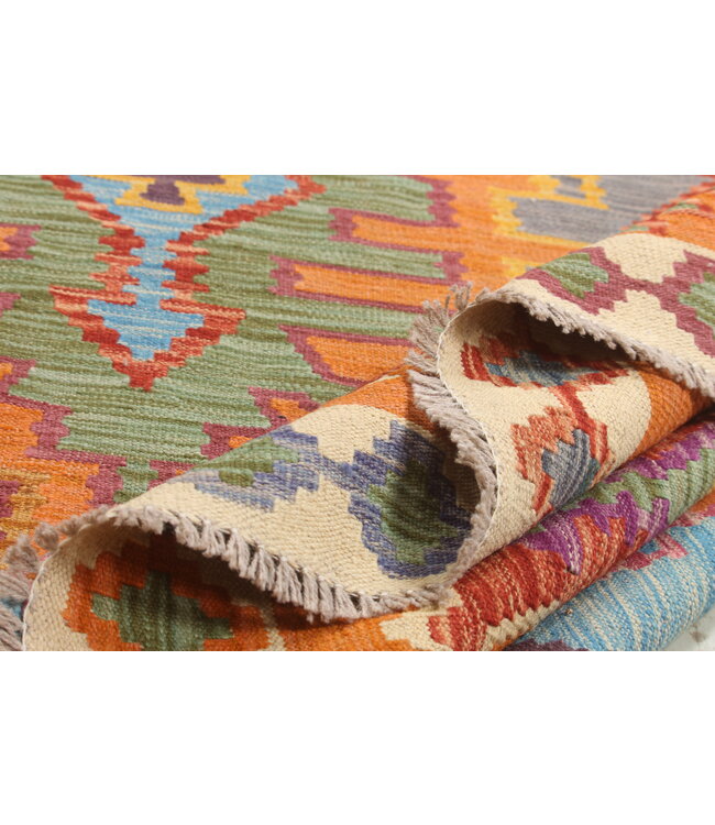 Naila kelim  Handmade 302x204 cm  Traditional Kilim Area Rug Wool Carpet