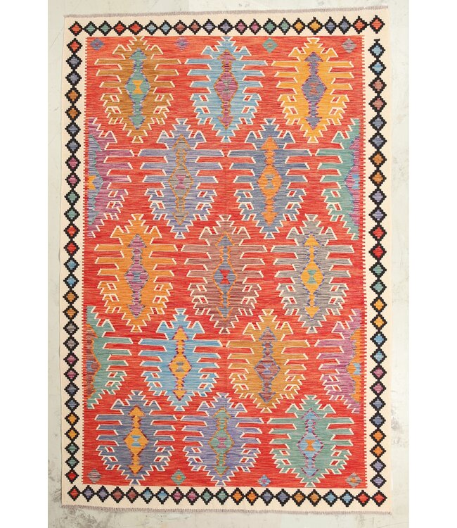 Naila kelim  Handmade  301x197 cm Traditional Kilim Area Rug Wool Carpet