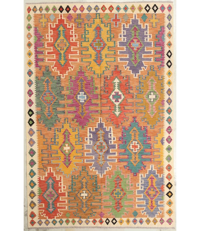 Naila kelim  Handmade 309x203 cm   Traditional Kilim Area Rug Wool Carpet