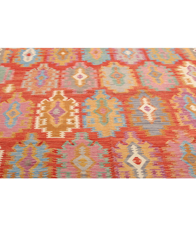 Naila kelim Handgeweven  300x200 cm  Traditional Kelim Tapijt Wol