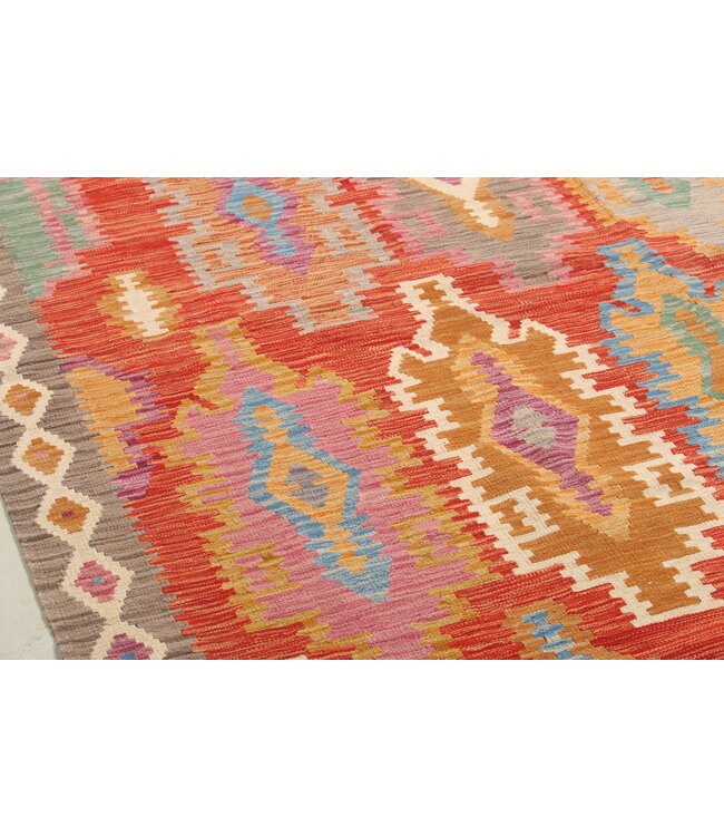 Naila kelim Handgeweven  300x200 cm  Traditional Kelim Tapijt Wol