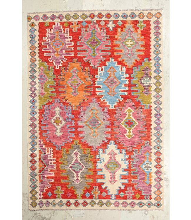 Naila kelim  Handmade 298x200 cm  Traditional Kilim Area Rug Wool Carpet