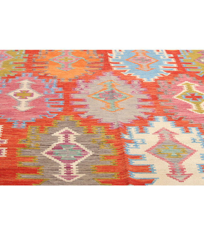 Naila kelim  Handgemacht  298x200 cm Traditional Wolle Kelim Teppich