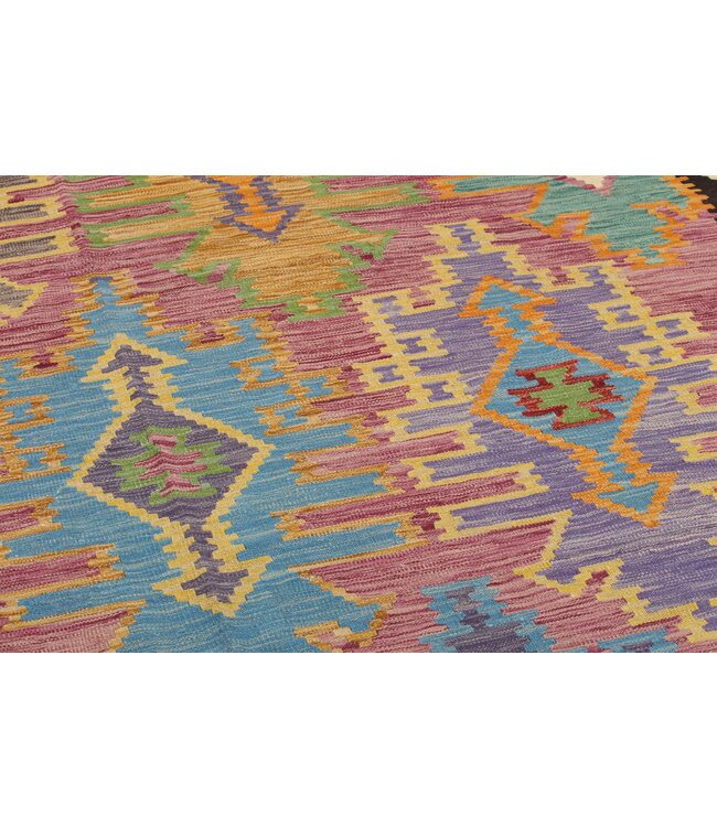 Naila kelim  Handmade  296x201 cm Traditional Kilim Area Rug Wool Carpet