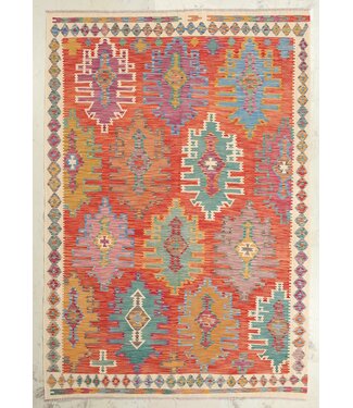 Kelimshop Naila kelim Handgeweven 295x200 cm Traditional Kelim Tapijt Wol Kelimshop Naila kelim Handgeweven 295x200 cm Traditional Kelim Tapijt Wol