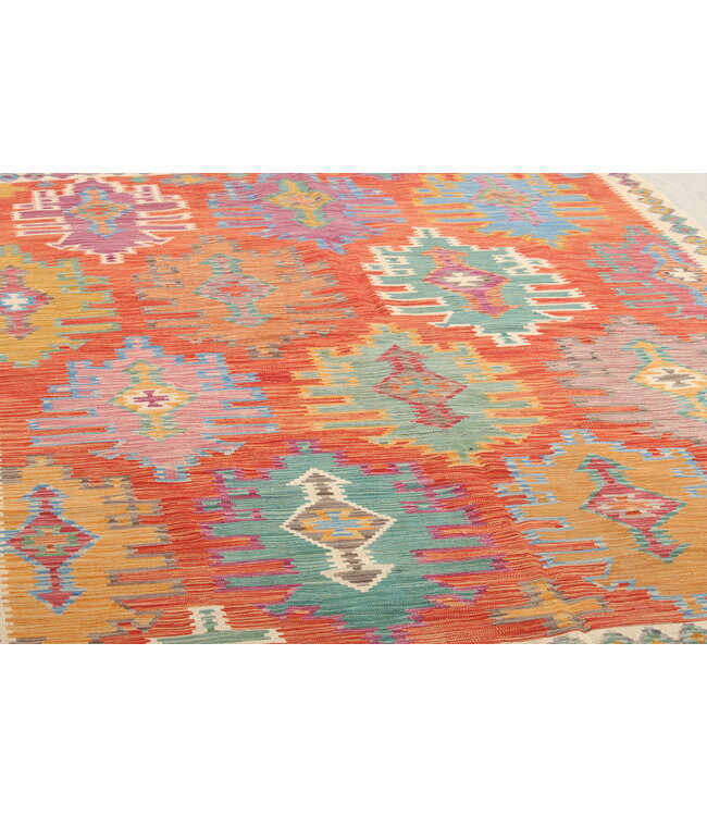 Naila kelim  Handmade  295x200 cm Traditional Kilim Area Rug Wool Carpet