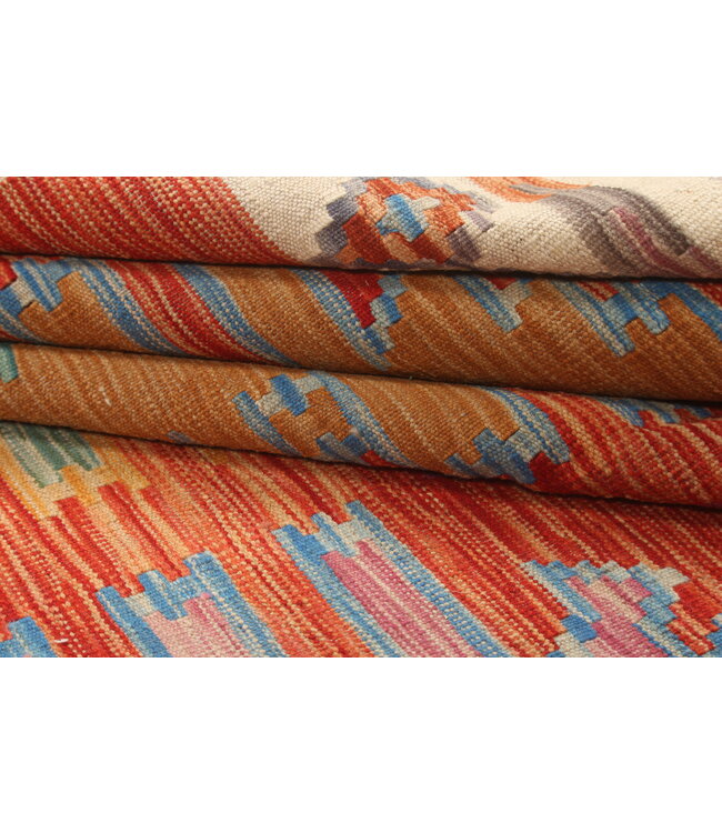 Naila kelim  Handgemacht 295x200 cm Traditional Wolle Kelim Teppich