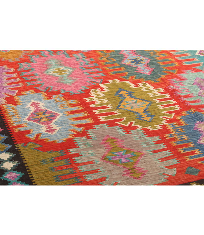 Naila kelim  Handmade  294x200 cm Traditional Kilim Area Rug Wool Carpet