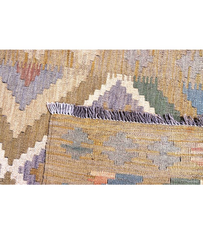 Kelim kleed loper 287x76 cm  vloerkleed tapijt kelims hand geweven