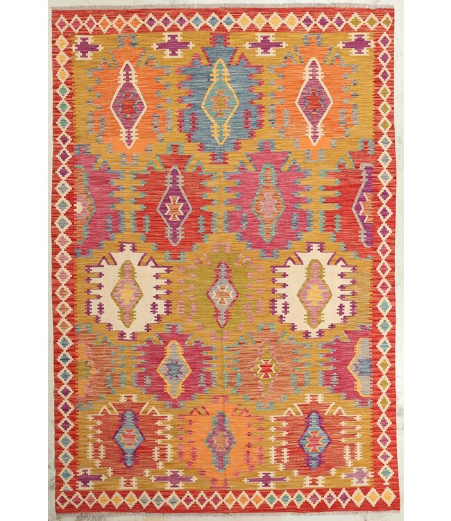 Naila kelim  Handmade  300x203 cm Traditional Kilim Area Rug Wool Carpet