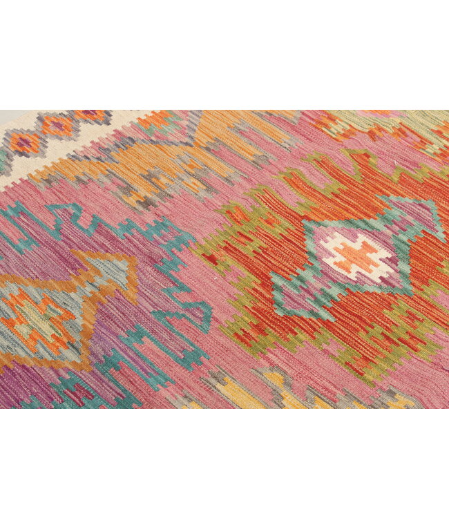 Naila kelim  Handgemacht 294x197 cm Traditional Wolle Kelim Teppich