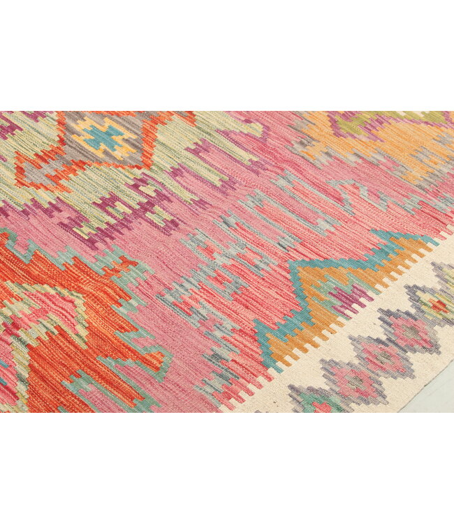 Naila kelim  Handgemacht 294x197 cm Traditional Wolle Kelim Teppich