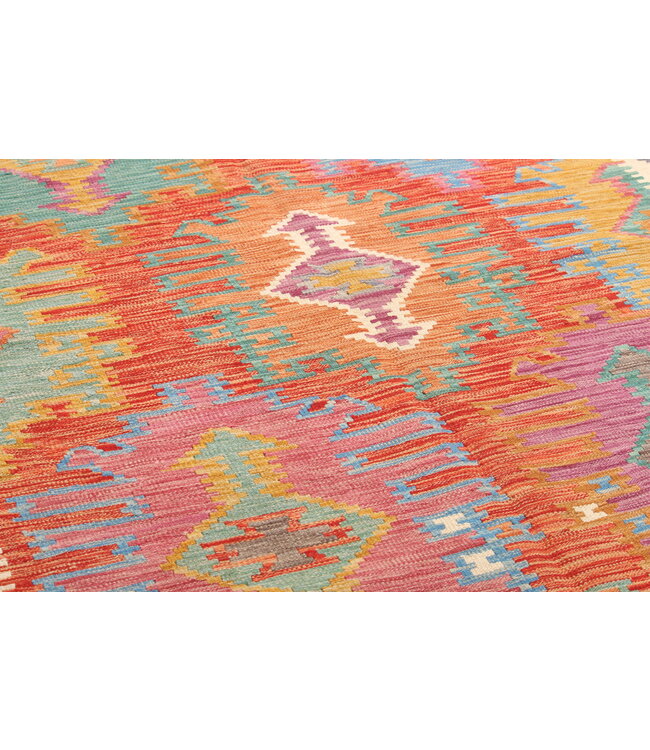 Naila kelim  Handmade  198x151cm Traditional Kilim Area Rug Wool Carpet