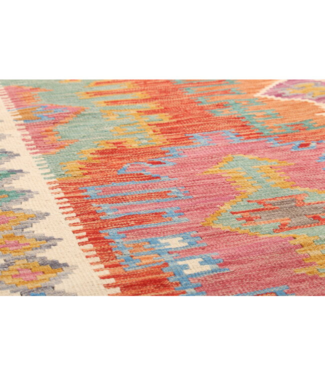 Naila kelim  Handgemacht 198x151cm Traditional Wolle Kelim Teppich