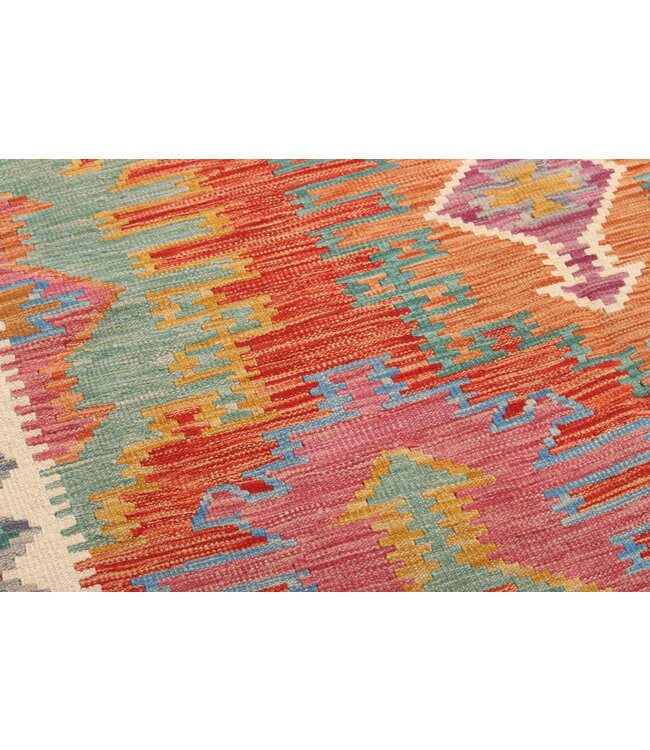 Naila kelim  Handgemacht 198x151cm Traditional Wolle Kelim Teppich