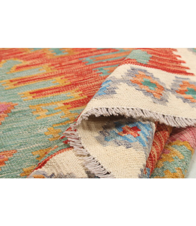 Naila kelim  Handmade  198x151cm Traditional Kilim Area Rug Wool Carpet