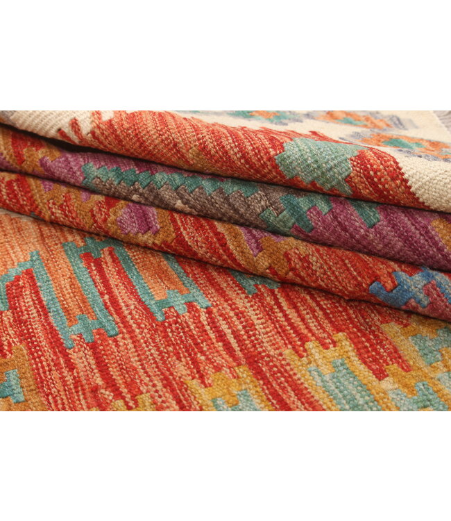 Naila kelim  Handmade  198x151cm Traditional Kilim Area Rug Wool Carpet