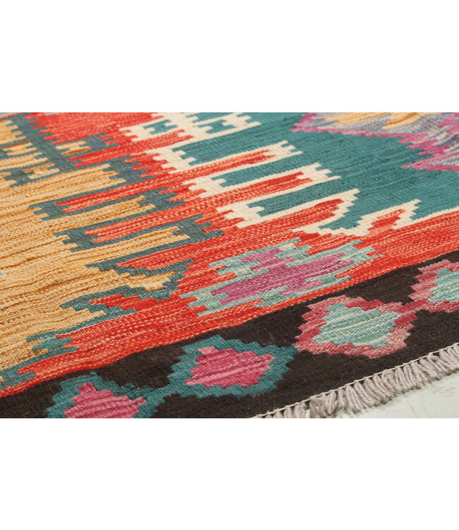 Naila kelim  Handgemacht 297x200cm Traditional Wolle Kelim Teppich