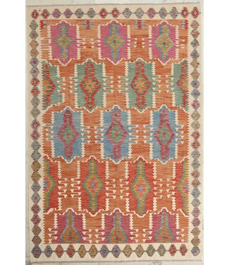 Kelimshop Naila kelim Handgemacht  292x198cm Traditional Wolle Kelim Teppich