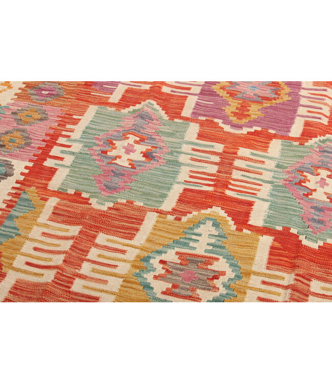 Naila kelim  Handmade  290x199cm  Traditional Kilim Area Rug Wool Carpet