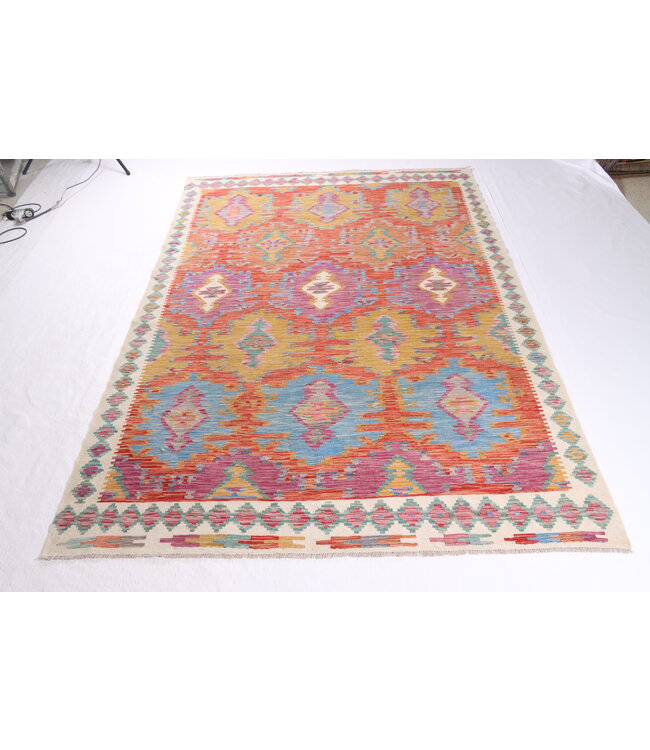 Naila kelim  Handmade    295x196cm Traditional Kilim Area Rug Wool Carpet