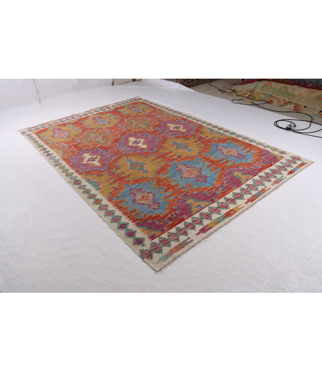 Naila kelim  Handmade    295x196cm Traditional Kilim Area Rug Wool Carpet