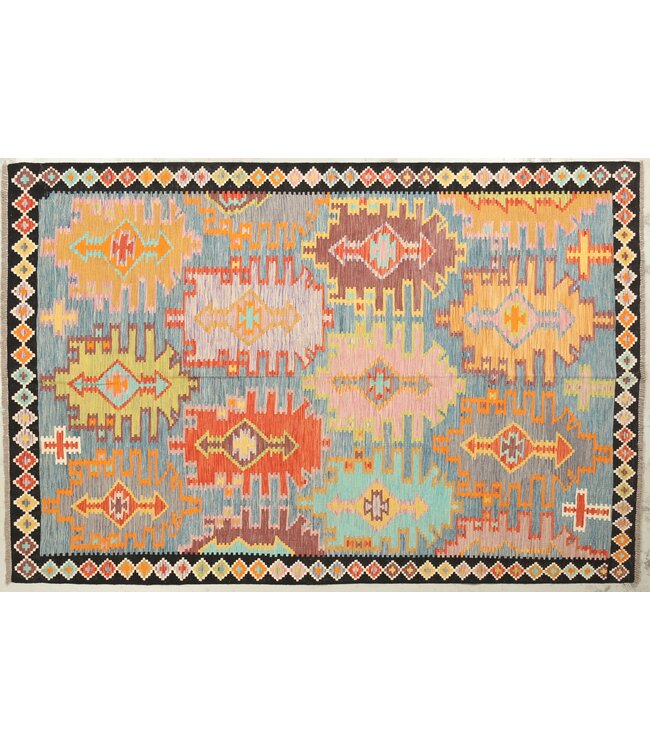 Naila kelim  Handmade  306x200cm  Traditional Kilim Area Rug Wool Carpet