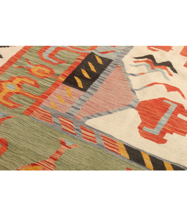 Naila kelim  Handmade  297x253cm  Traditional Kilim Area Rug Wool Carpet