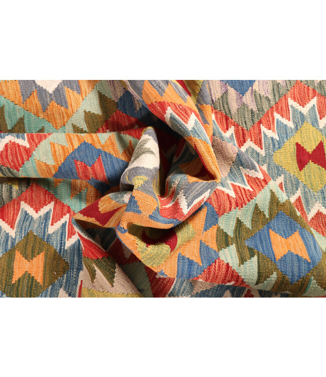 205x150 cm Handgefertigter Afghanischer traditioneller Kelim Teppich Woll