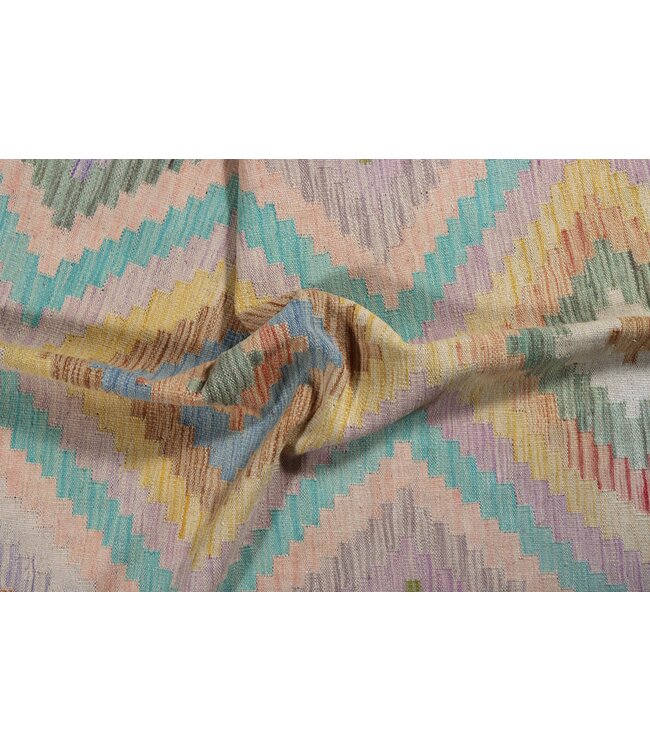 184x122 cm Handgemaakte Afghaanse traditionele Kelim Vloerkleed Wol Tapijt