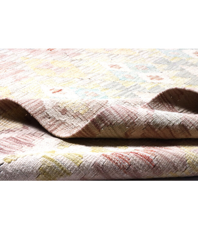 192x142  cm Handmade Afghan Traditional Kelim Area Rug Wool Carpet