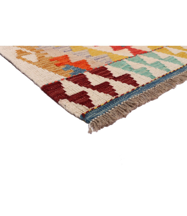 Kelim kleed loper 257x74 cm  vloerkleed tapijt kelims hand geweven