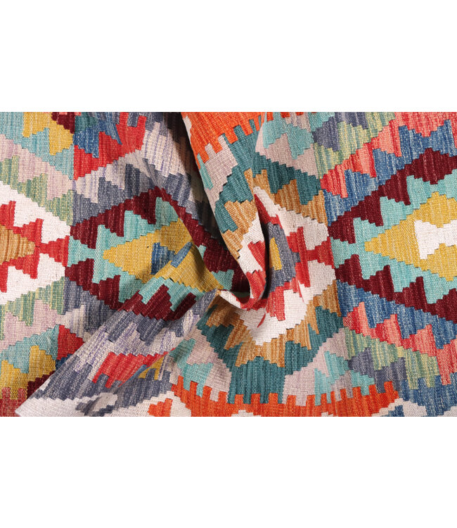 Kelim kleed loper 257x74 cm  vloerkleed tapijt kelims hand geweven