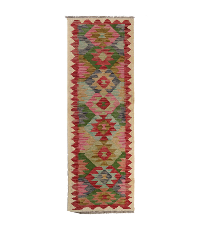 Kelim kleed loper 212x62 cm  vloerkleed tapijt kelims hand geweven