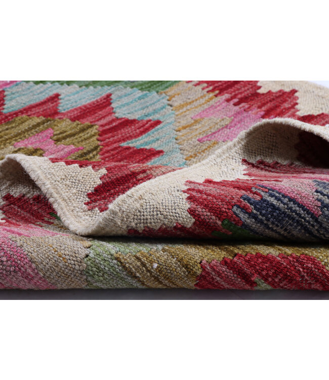 Kelim kleed loper 212x62 cm  vloerkleed tapijt kelims hand geweven