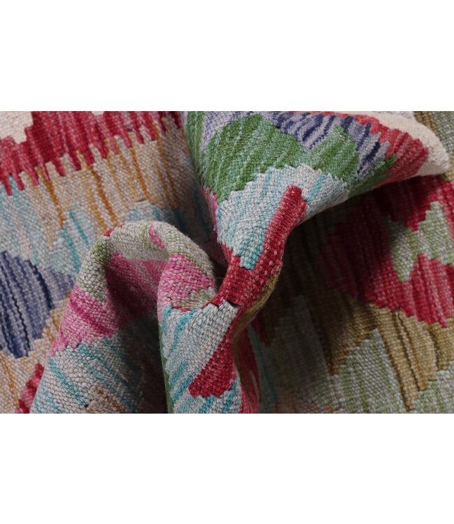 Kelim kleed loper 212x62 cm  vloerkleed tapijt kelims hand geweven