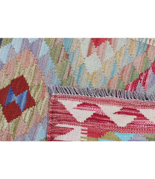 Kelim kleed loper 193x68 cm  vloerkleed tapijt kelims hand geweven