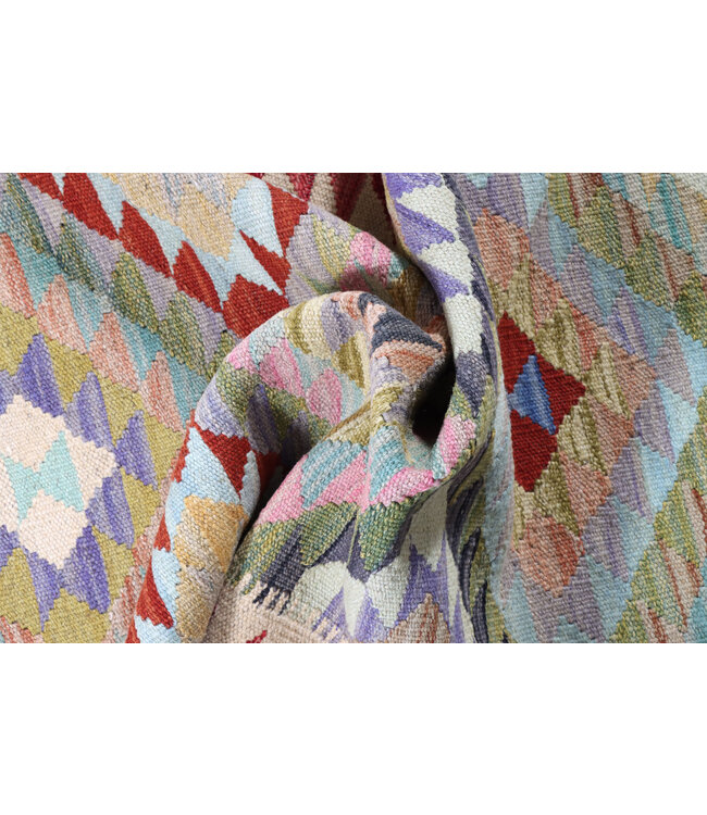 Kelim kleed loper 193x68 cm  vloerkleed tapijt kelims hand geweven