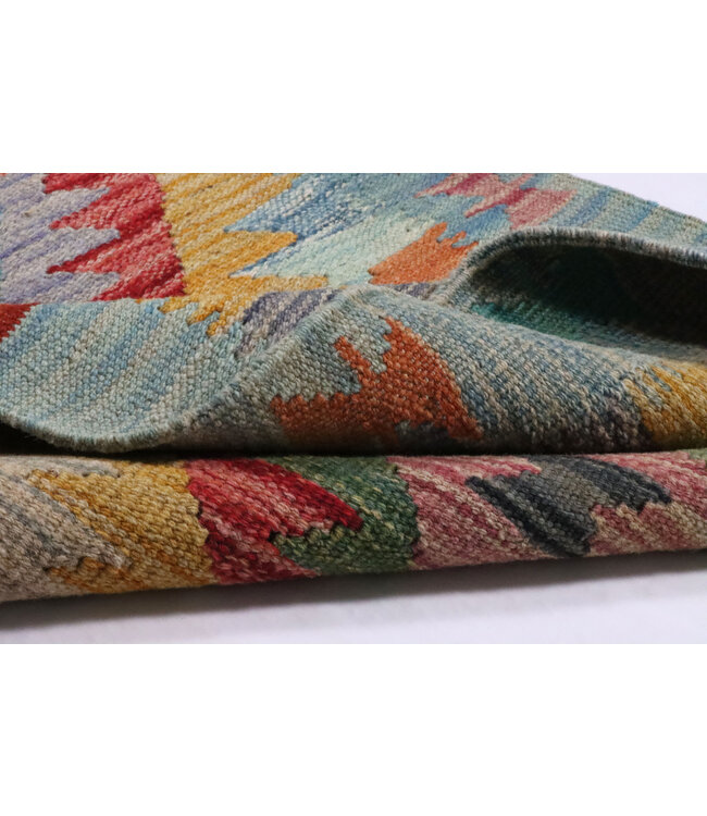 Kelim kleed loper 201x59 cm  vloerkleed tapijt kelims hand geweven