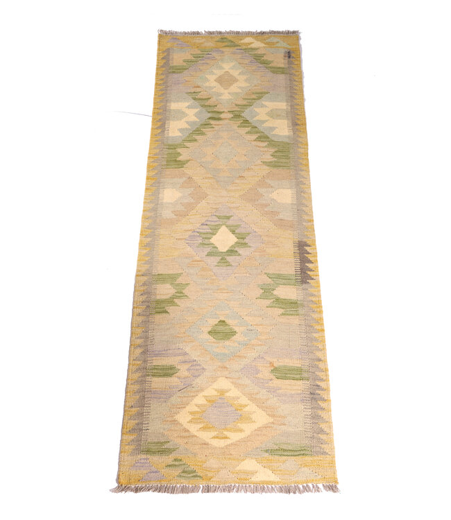 Kelim kleed loper 202x63 cm  vloerkleed tapijt kelims hand geweven