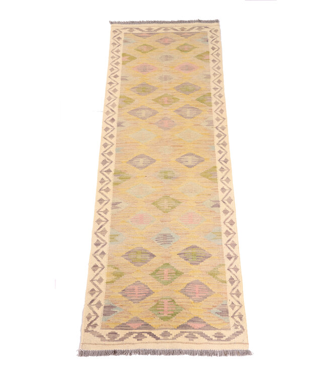 Kelim kleed loper 190x66 cm  vloerkleed tapijt kelims hand geweven