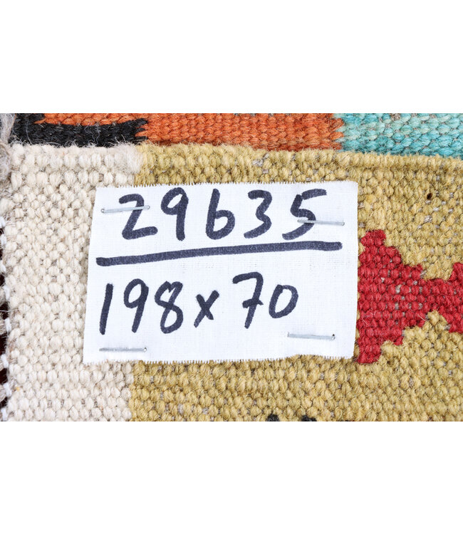 Kelim rug runner 198x70 cm