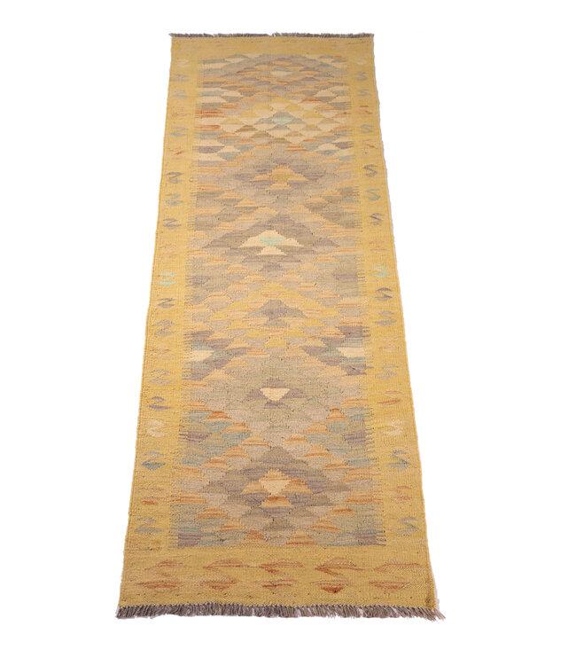 Kelim kleed loper 202x66 cm  vloerkleed tapijt kelims hand geweven