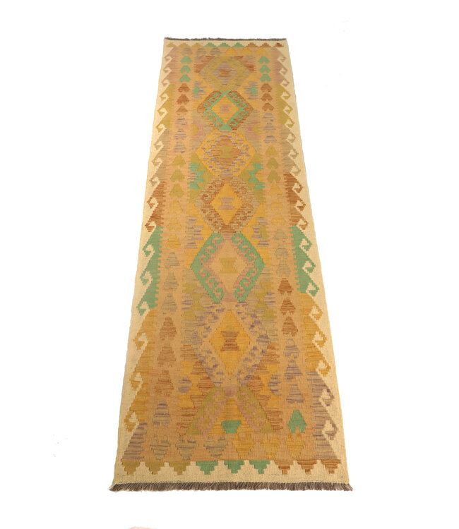 Kelim kleed loper 265x74 cm  vloerkleed tapijt kelims hand geweven